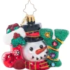 2023 A Joyful Holiday Glass Gem Ornament