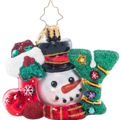 2023 A Joyful Holiday Glass Gem Ornament