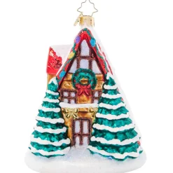 2023 Alpine A Frame Glass Ornament