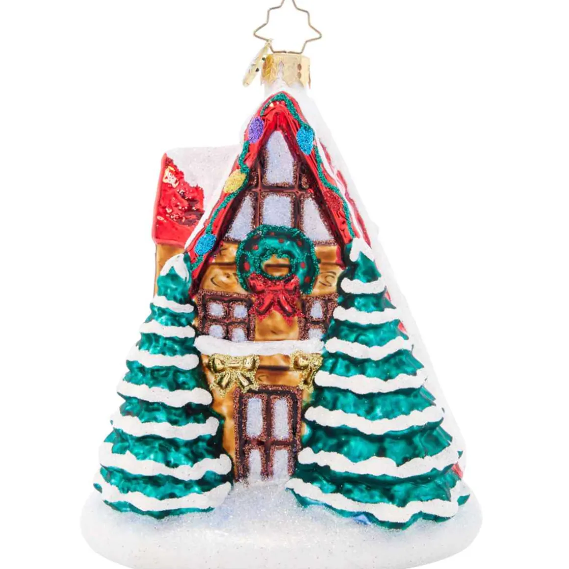 2023 Alpine A Frame Glass Ornament