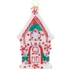 2023 Candy Cane Chalet Glass Ornament