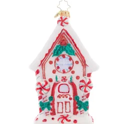 2023 Candy Cane Chalet Glass Ornament