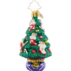 2023 Candy Cane Conifer Glass Gem Ornament