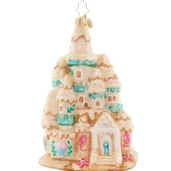 2023 Castle In The Sand Glass Ornament