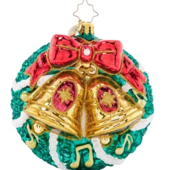 2023 Christmas Bells Glass Ornament