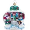 2023 Cocoa In The Snow Glass Ornament