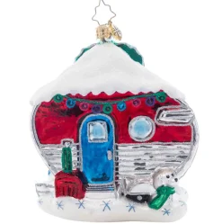 2023 Cocoa In The Snow Glass Ornament