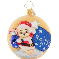 2023 Darling First Christmas Glass Gem Ornament