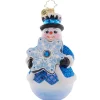 2023 Flakey Frosty Glass Ornament