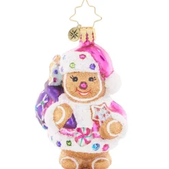 2023 Gingersnap Santa Glass Gem Ornament