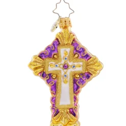 2023 Golden Grace Glass Gem Ornament