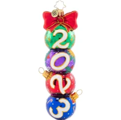 2023 Have A Ball Glass Ornament