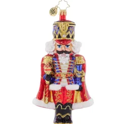 2023 Holiday Elegance Nutcracker Glass Ornament