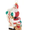 2023 Holly Jolly New Year Glass Ornament