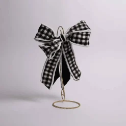 15 Inch Buffalo Check Bow Clip