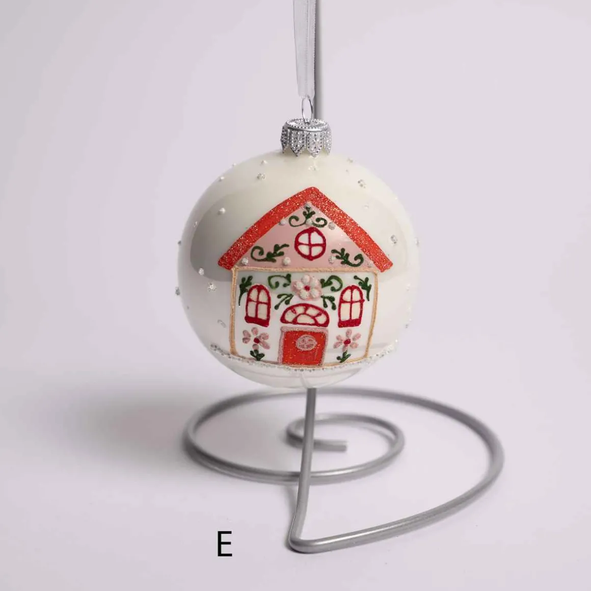 3 Inch Glass Gingerbread House Ball