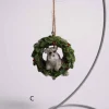 3 Inch Pet In Wreath Ornament