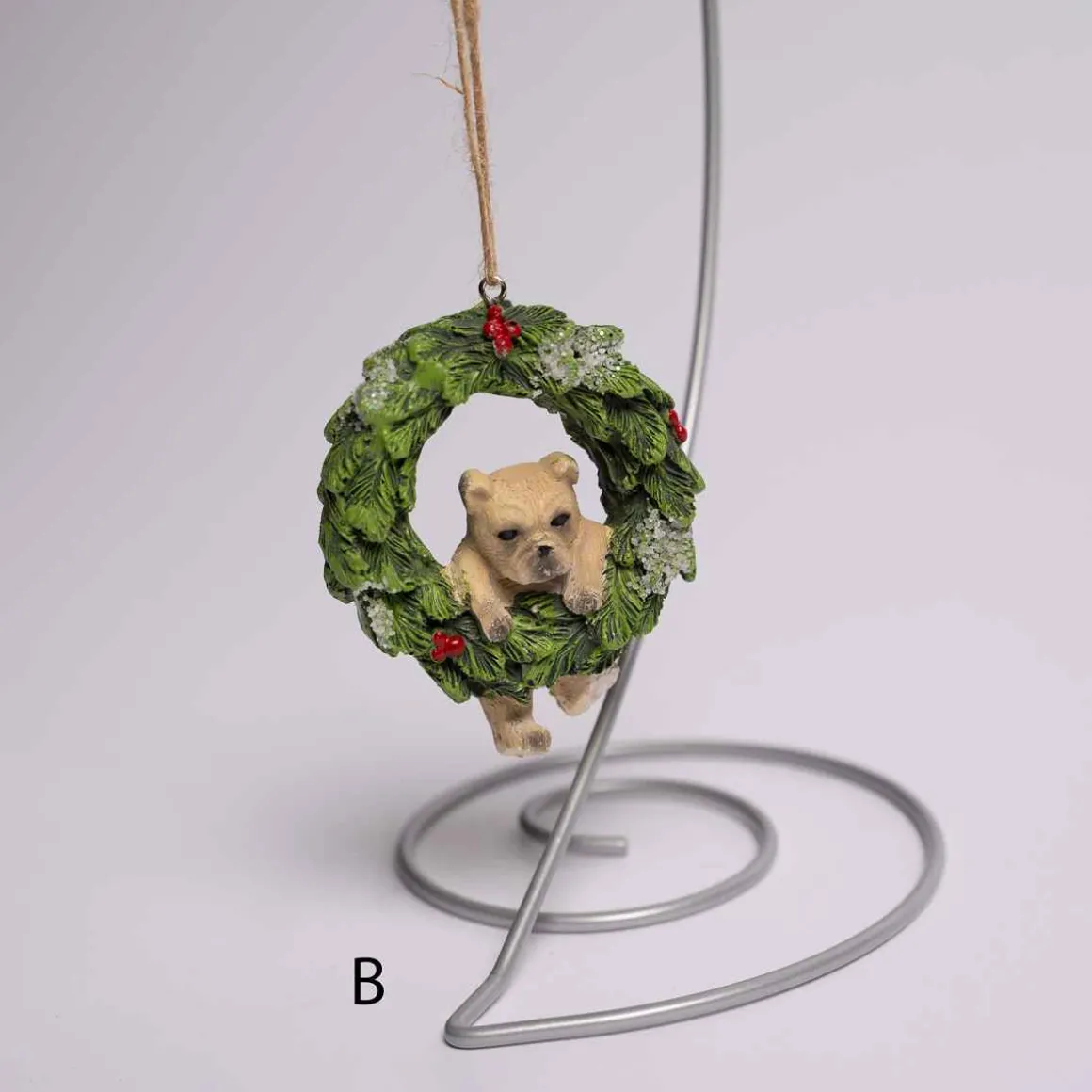 3 Inch Pet In Wreath Ornament