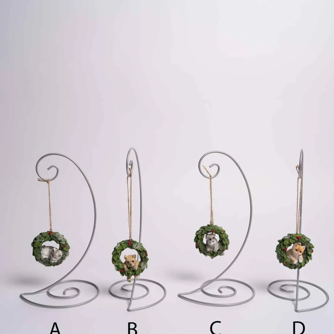 3 Inch Pet In Wreath Ornament