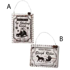 7 Inch Skate And Horse Ride Ornament