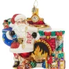 2023 Nice List Santa Glass Ornament
