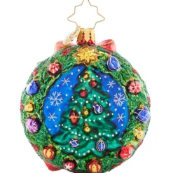 2023 Santa Story Time Glass Gem Ornament