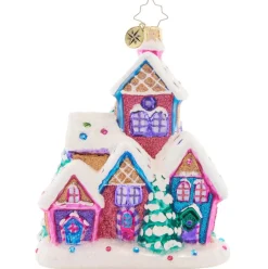 2023 Snow Covered Sweetness Glass Ornament
