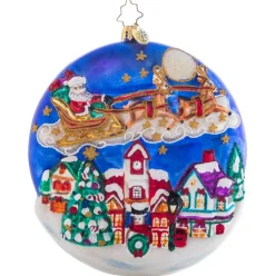 2023 The Night Before Christmas Glass Ornament