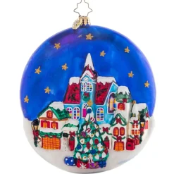 2023 The Night Before Christmas Glass Ornament