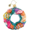 2023 Under The Sea Wreath Glass Gem Ornament