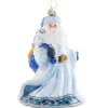 2023 Winter Wonderland Santa Glass Ornament