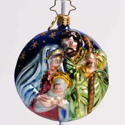 A Holy Night Glass Gem Ornament