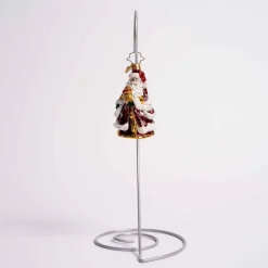 An Endearing St Nick Glass Gem Ornament