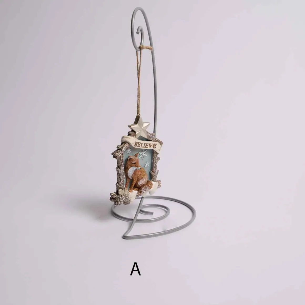 Animal In Log Frame Ornament