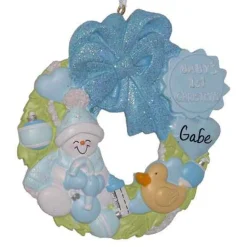 Baby Boy Wreath