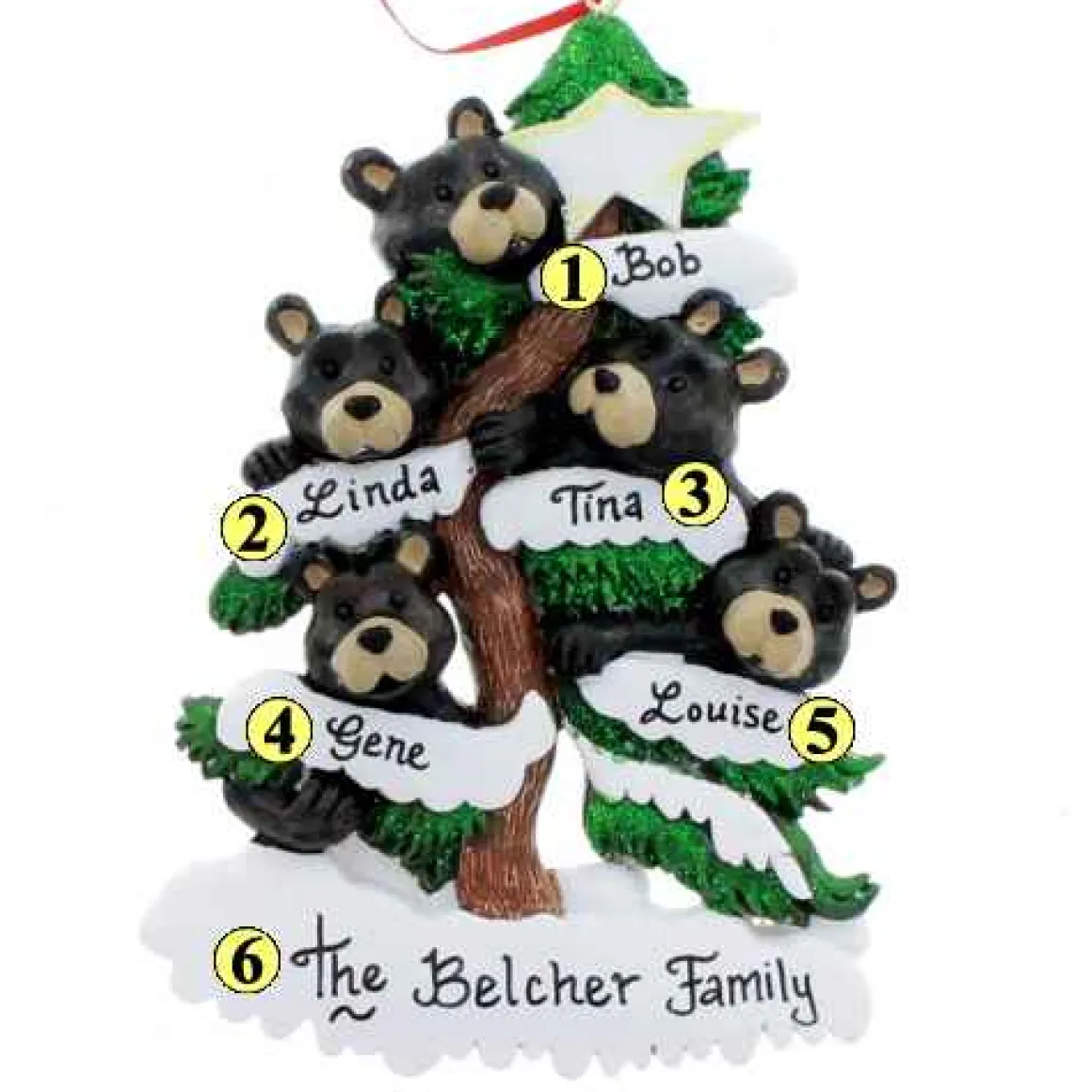 Bears On Tree Family Of 5