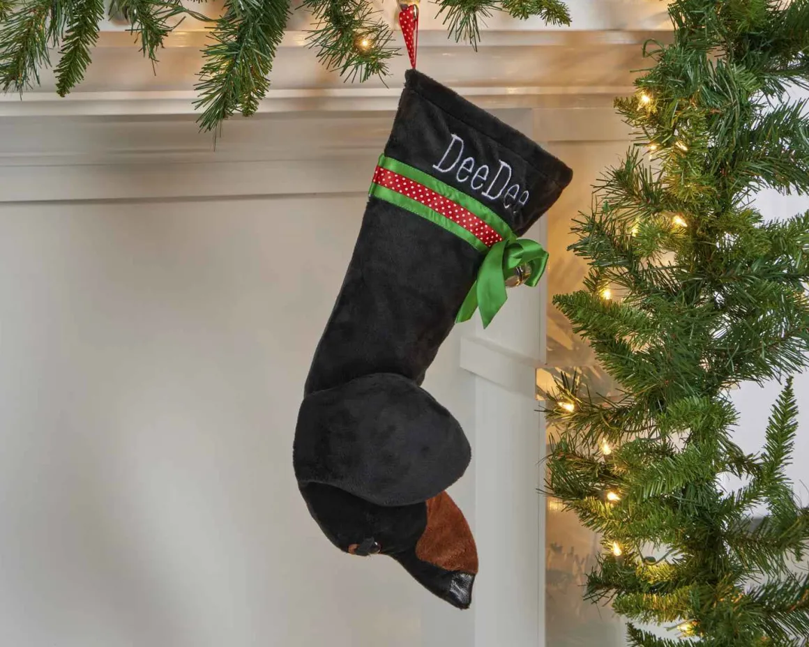 Black And Tan Dachshund Stocking