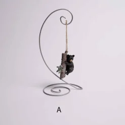 Black Bear On Branch Ornament
