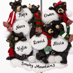 Black Bear Snowball Family Of 6