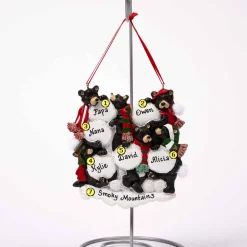 Black Bear Snowball Family Of 6