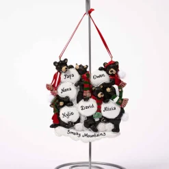 Black Bear Snowball Family Of 6