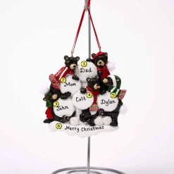 Black Bear Snowball Family Of 5