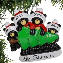 Black Bear Tree Shopping Family Of 4