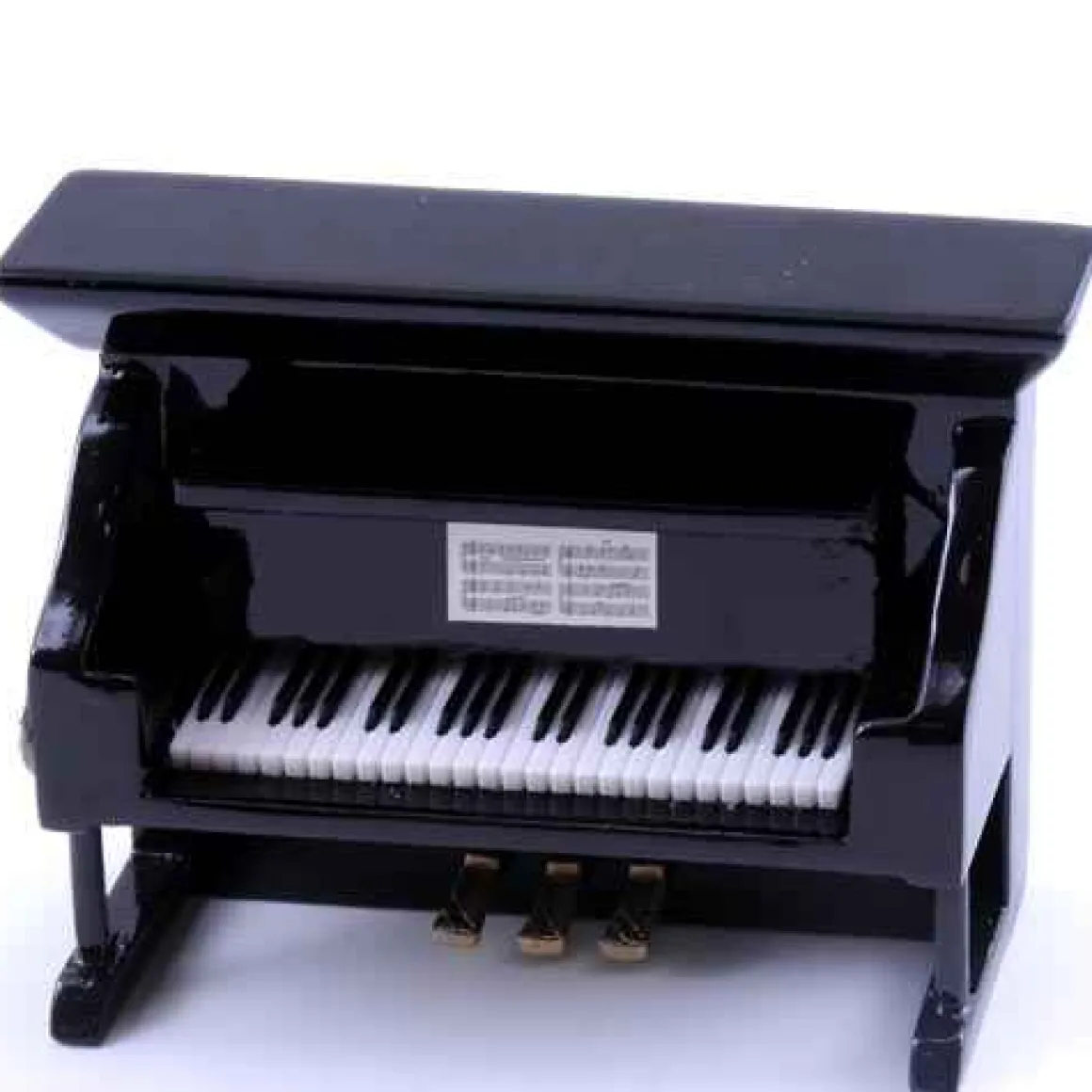 Black Upright Piano Magnet