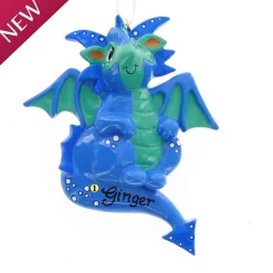 Blue Dragon Ornament