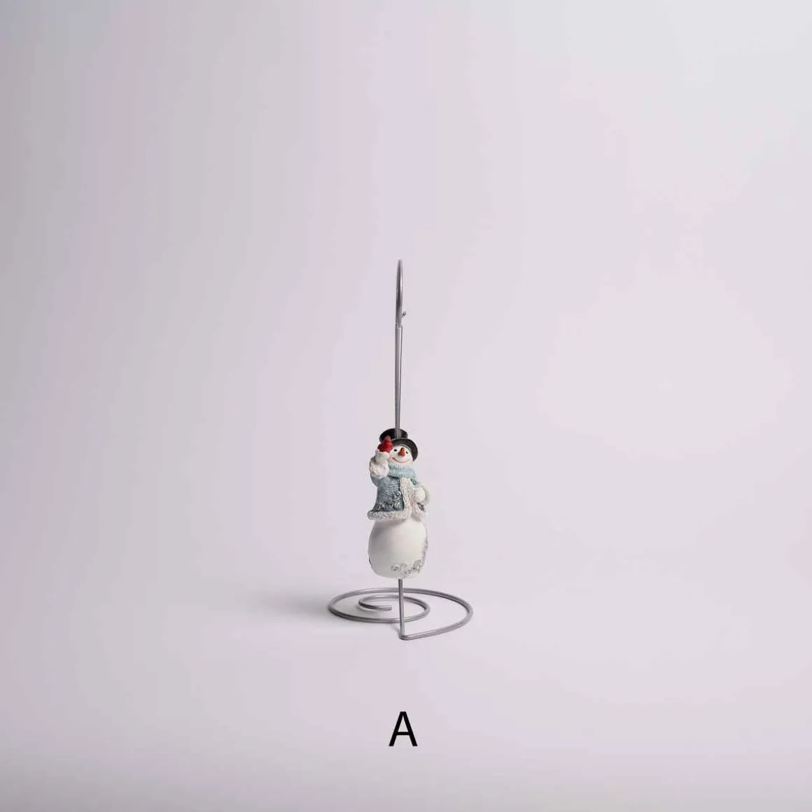 Blue Snowman Ornament