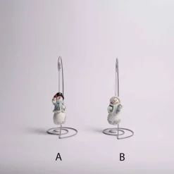 Blue Snowman Ornament