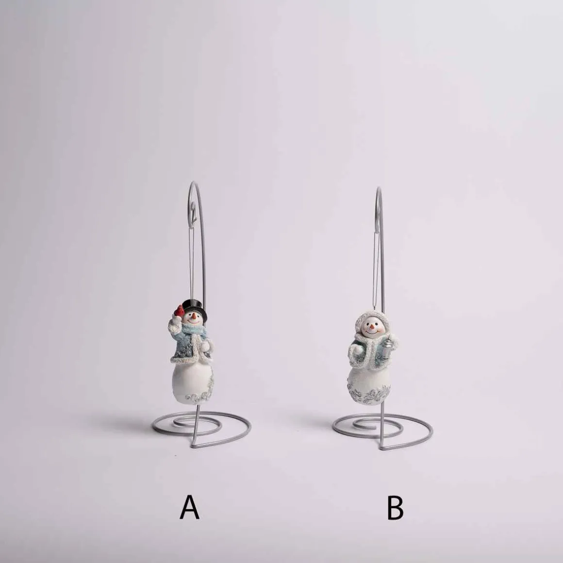 Blue Snowman Ornament