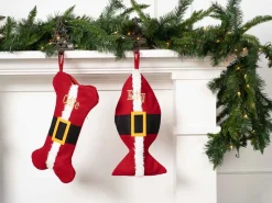 Bone Fish Santa Stocking