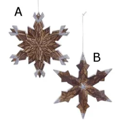 Brown Snowflake Ornament